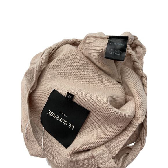 Le Superbe 'Eve' Beige Viscose Midi Dress Size XS - Picture 4 of 4